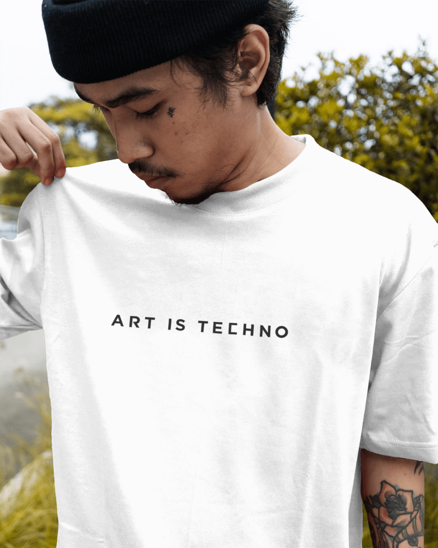 Art Is Techno Oversized T-Shirt